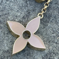 Luxe Monogram Petal Bag Charm