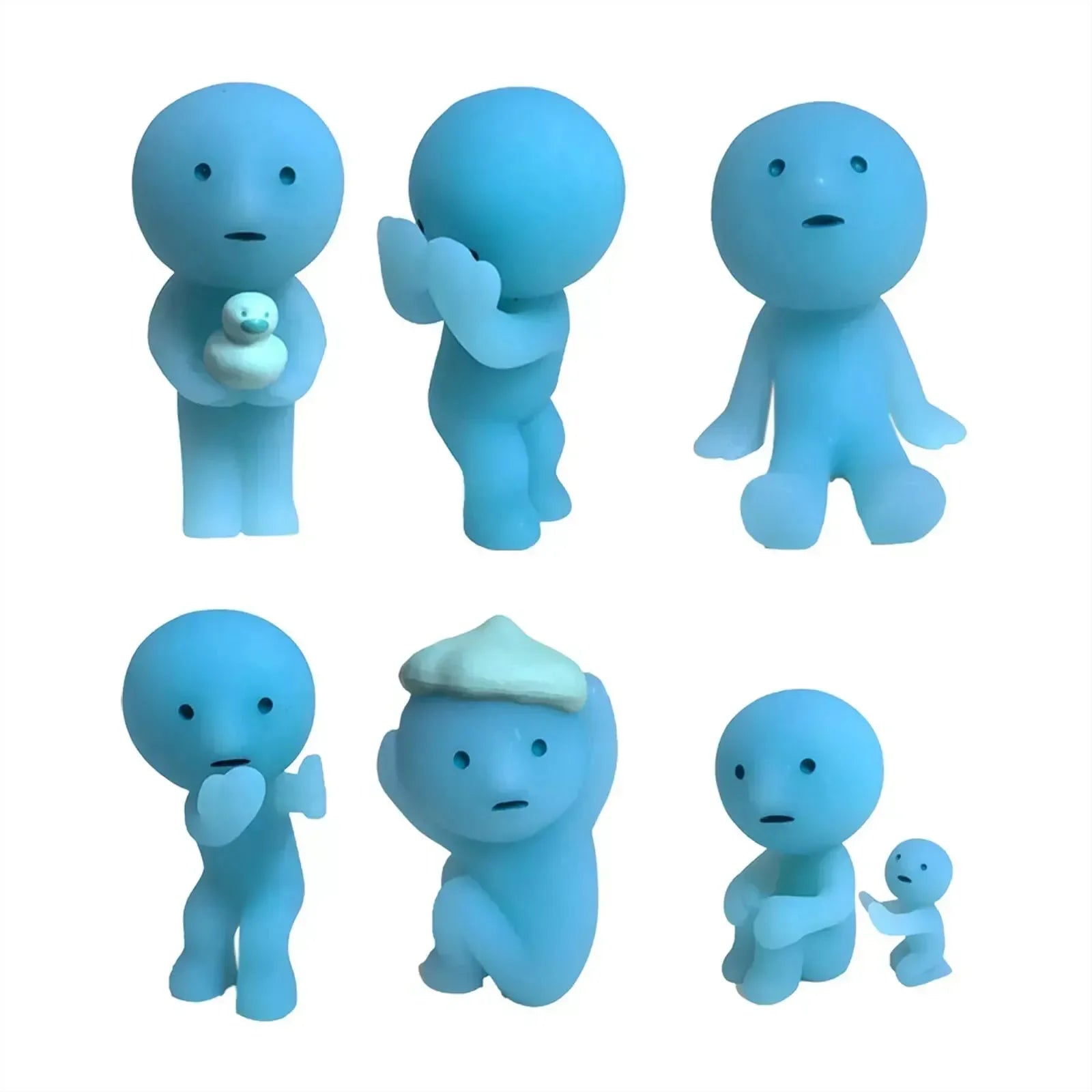 Smiski Living Series Glow In The Dark Figurines