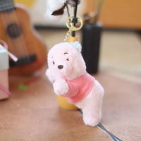 Pink Winnie Plush Keychain