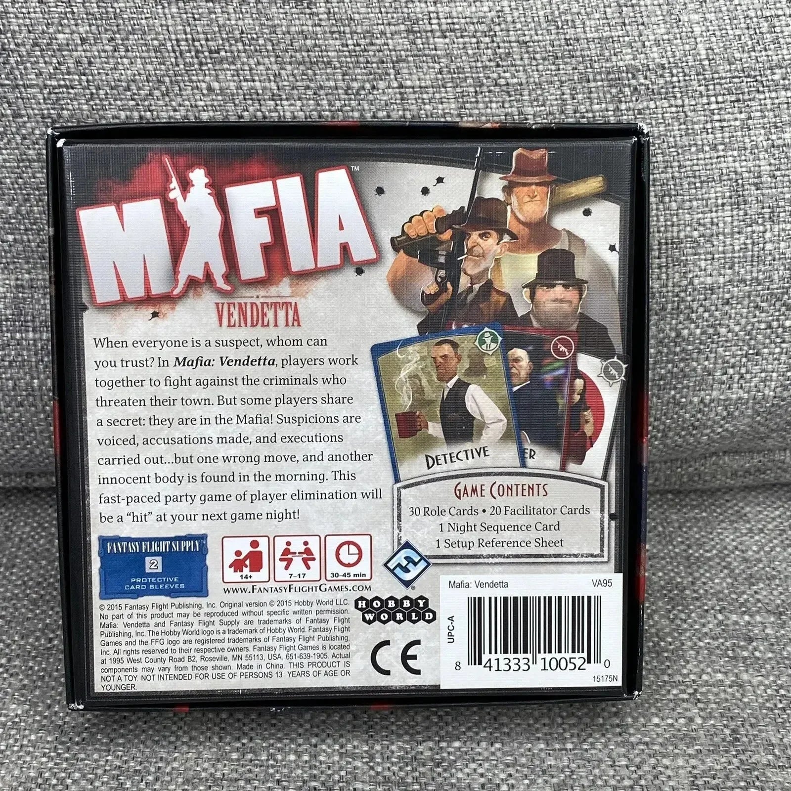 Jeu de société de stratégie Mafia Vendetta 