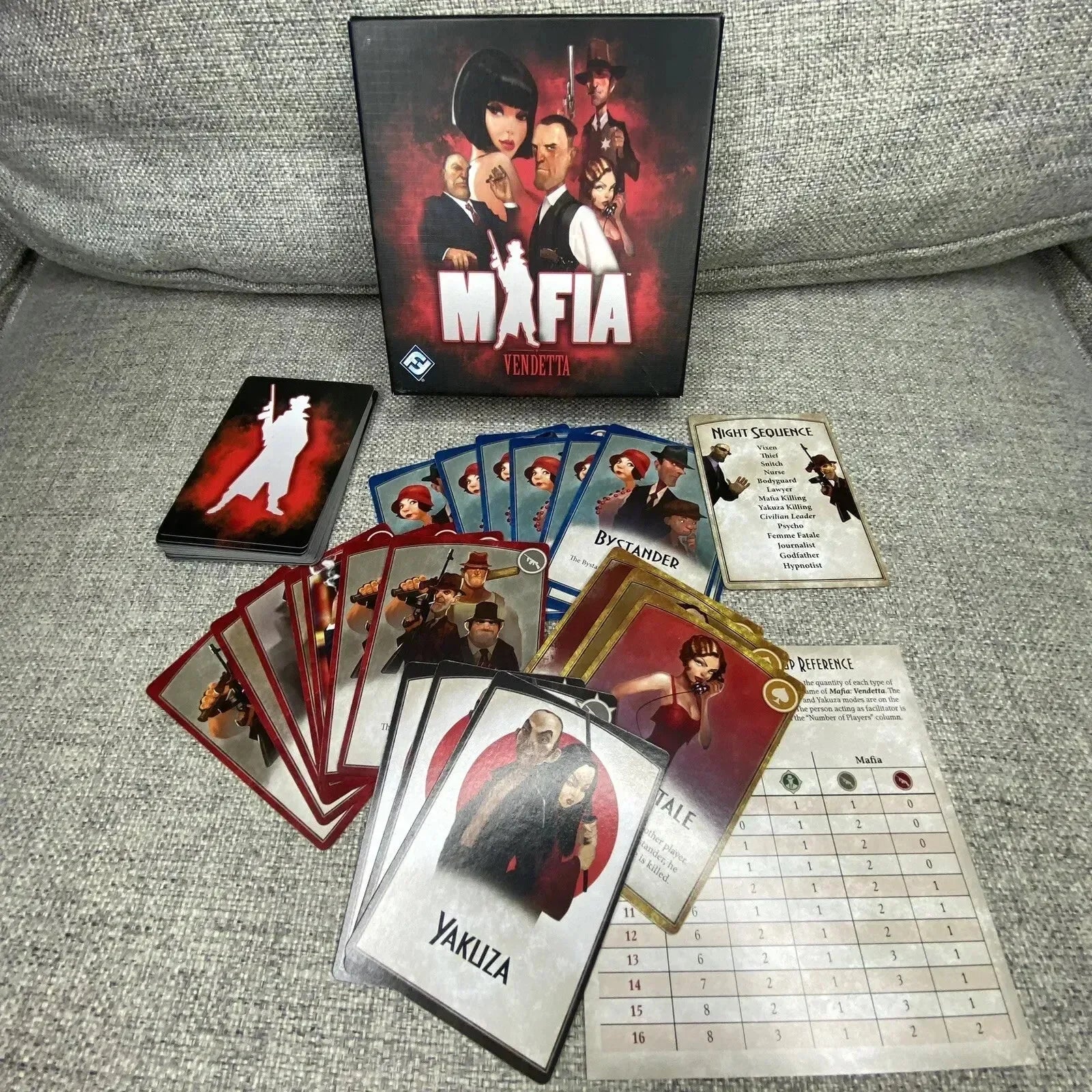 Jeu de société de stratégie Mafia Vendetta 