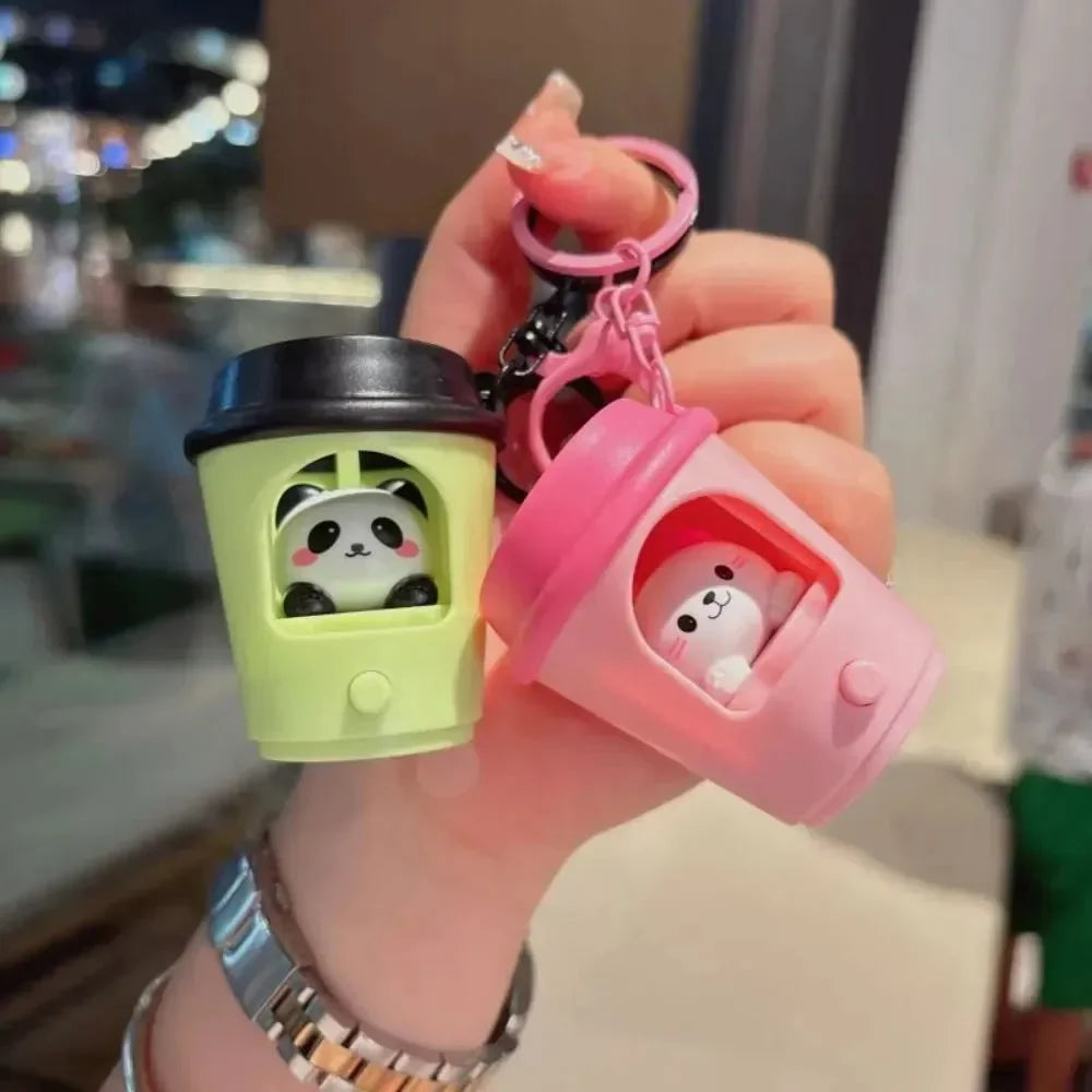 Sip & Pop Pals Tea Cup LED Keychain