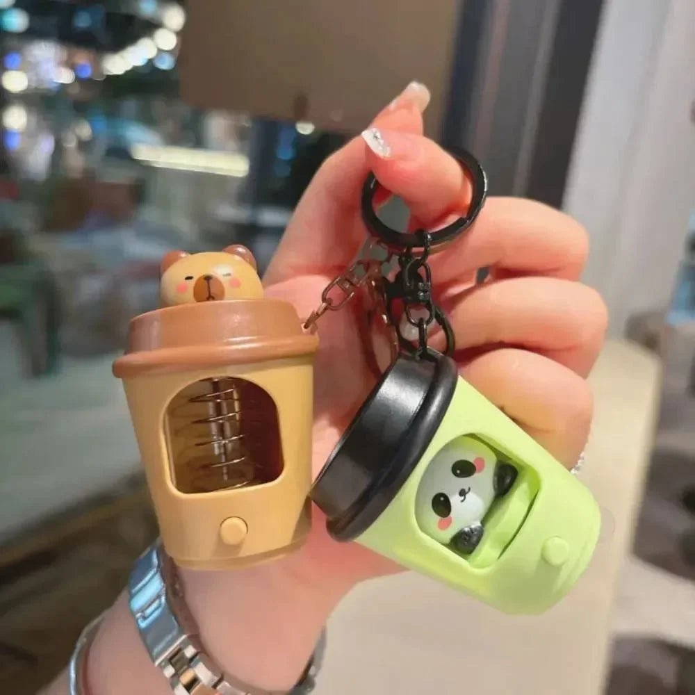 Sip & Pop Pals Tea Cup LED Keychain