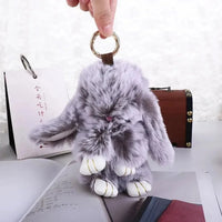 Ultra-Furry Bunny Plush Keychain