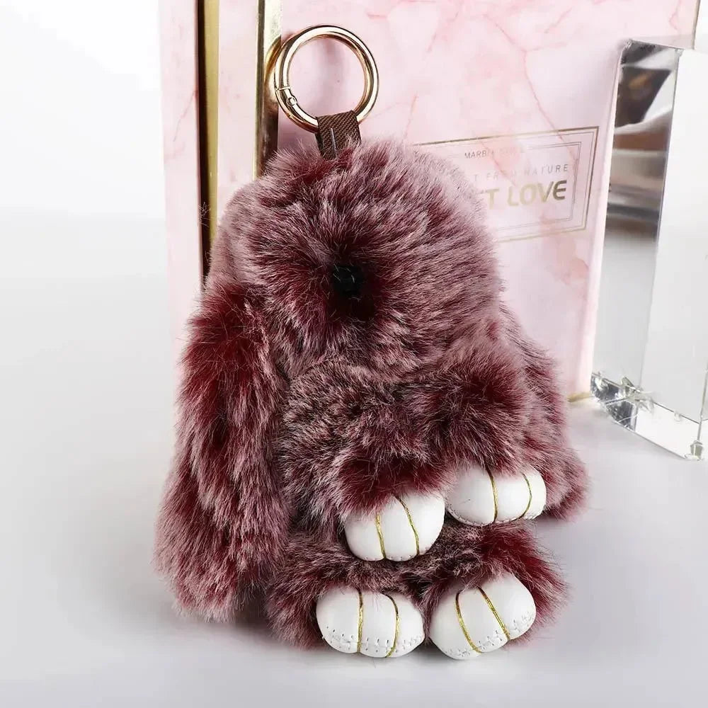 Ultra-Furry Bunny Plush Keychain