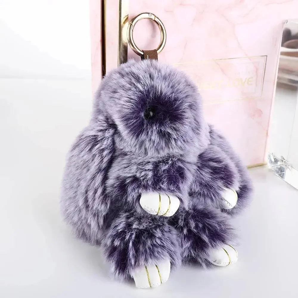 Ultra-Furry Bunny Plush Keychain