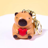 Capy Kiss I Love You Keychain