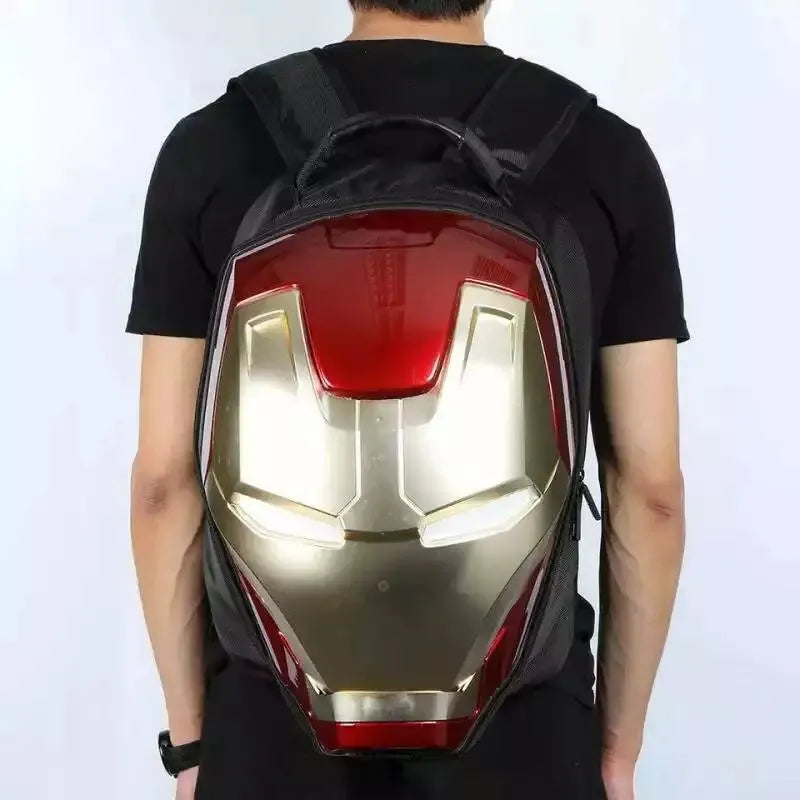 Iron Man 3D Glowing Backpack For Kids and Adults