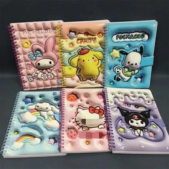 Sanrio 3D Kawaii Notebook Kuromi & Friends - Bear Hugs