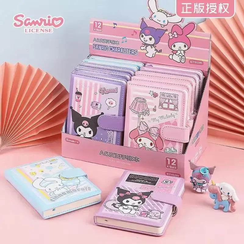 Sanrio A6 Leather Surface Notebook - Bear Hugs