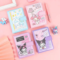 Sanrio A6 Leather Surface Notebook - Bear Hugs