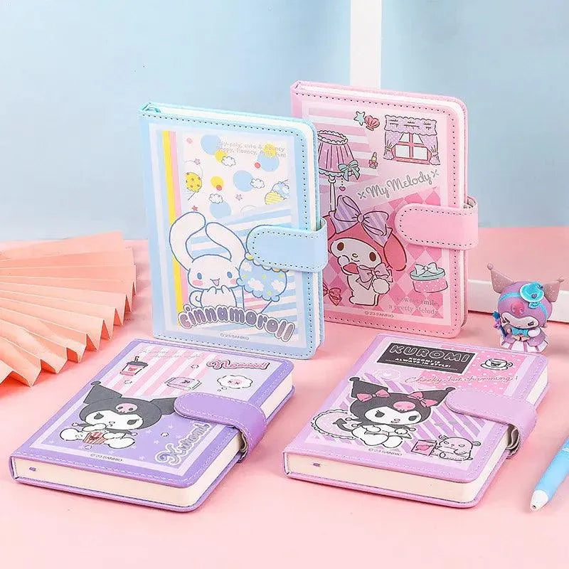 Sanrio A6 Leather Surface Notebook - Bear Hugs