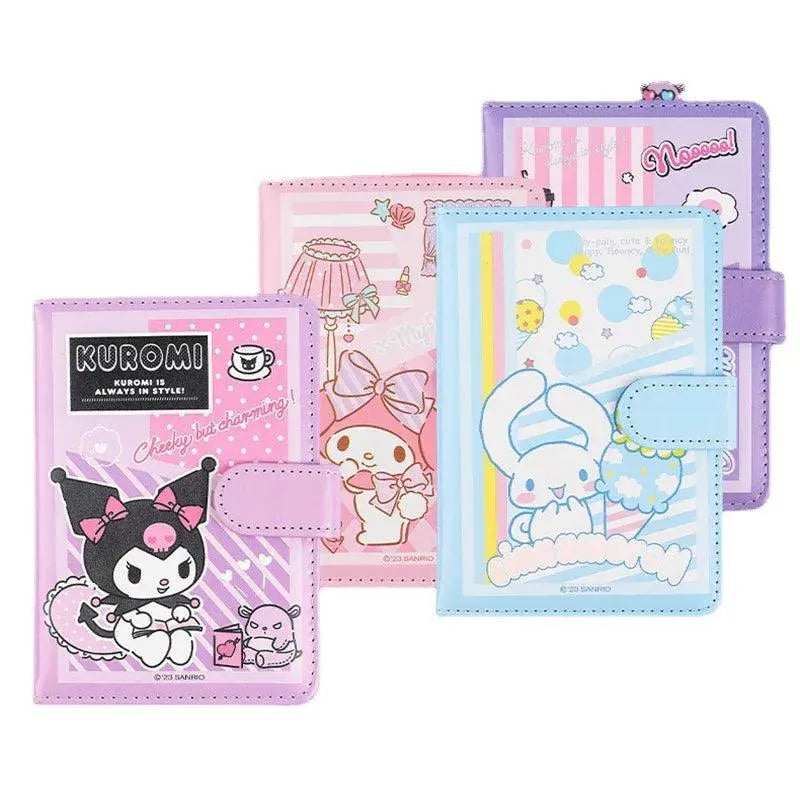 Sanrio A6 Leather Surface Notebook - Bear Hugs