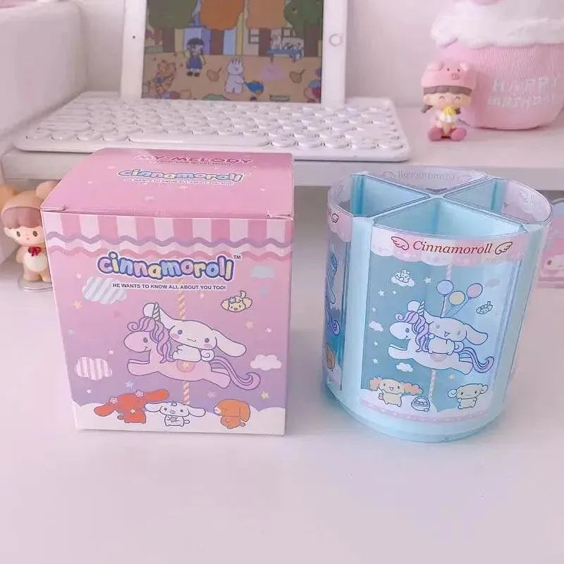 Sanrio Carousel Rotating Pen Holder - Bear Hugs