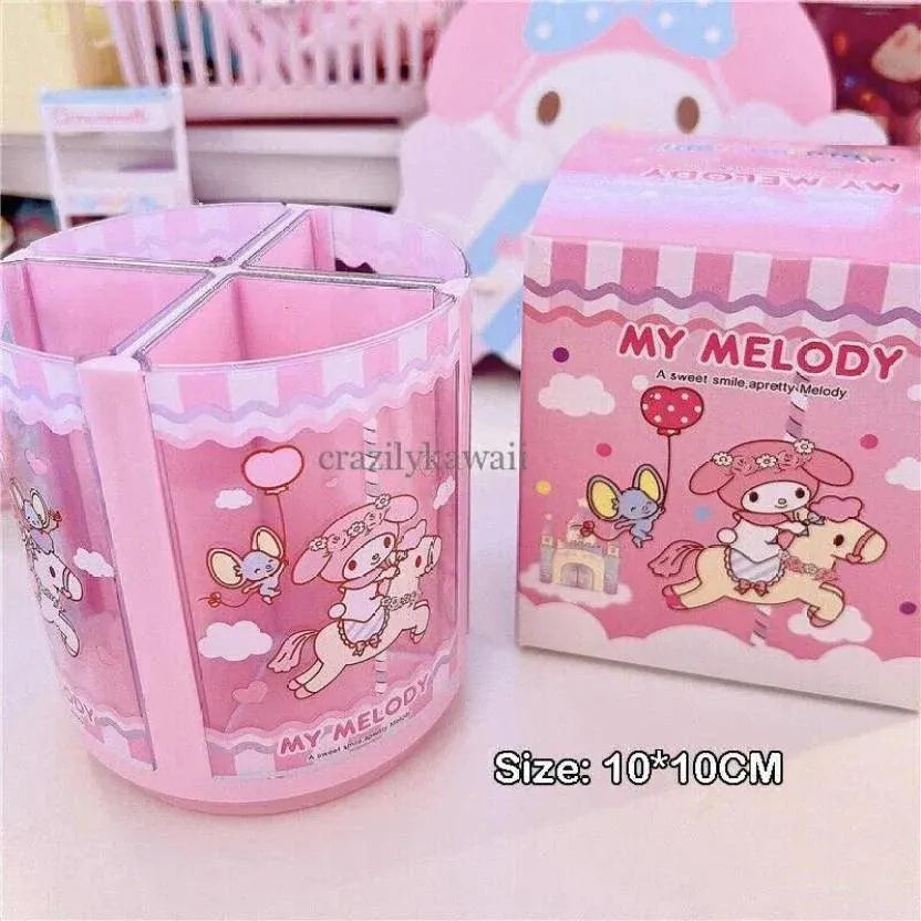 Sanrio Carousel Rotating Pen Holder - Bear Hugs