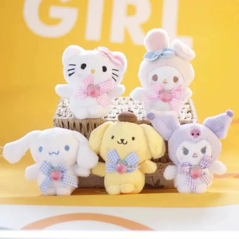 Sanrio Character Ribbon Plush Pendants - Bear Hugs