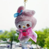 Sanrio Character Ribbon Plush Pendants - Bear Hugs