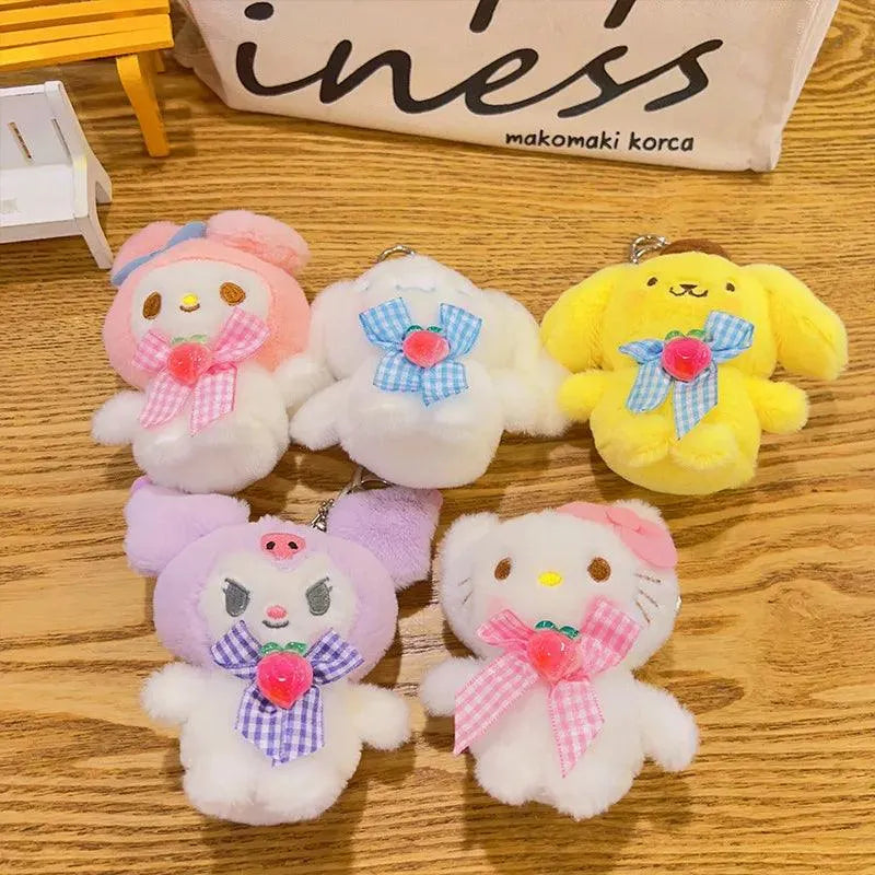 Sanrio Character Ribbon Plush Pendants - Bear Hugs