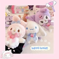 Sanrio Character Ribbon Plush Pendants - Bear Hugs