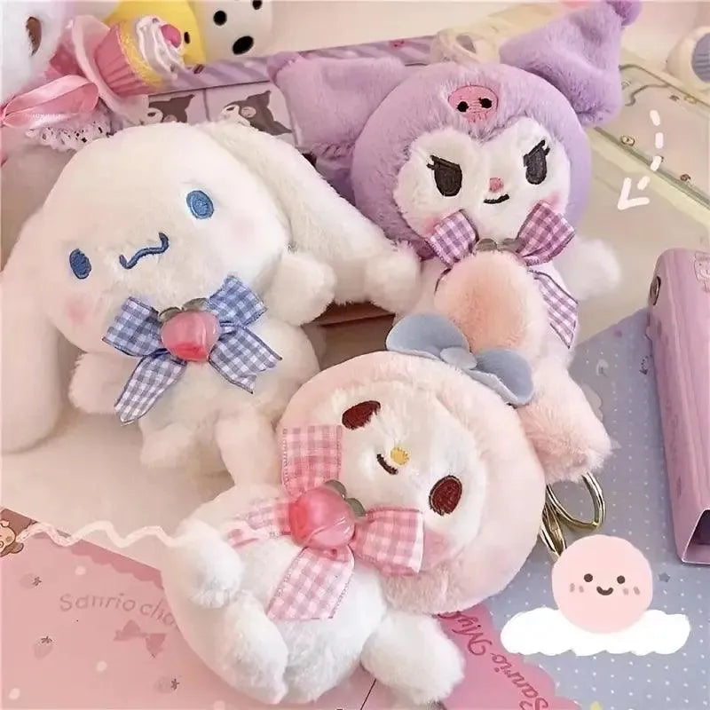 Sanrio Character Ribbon Plush Pendants - Bear Hugs