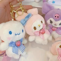 Sanrio Character Ribbon Plush Pendants - Bear Hugs