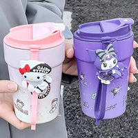 Sanrio Cinnamoroll Hello Kitty Kuromi Travel Coffee Cup (380 ml) - Bear Hugs