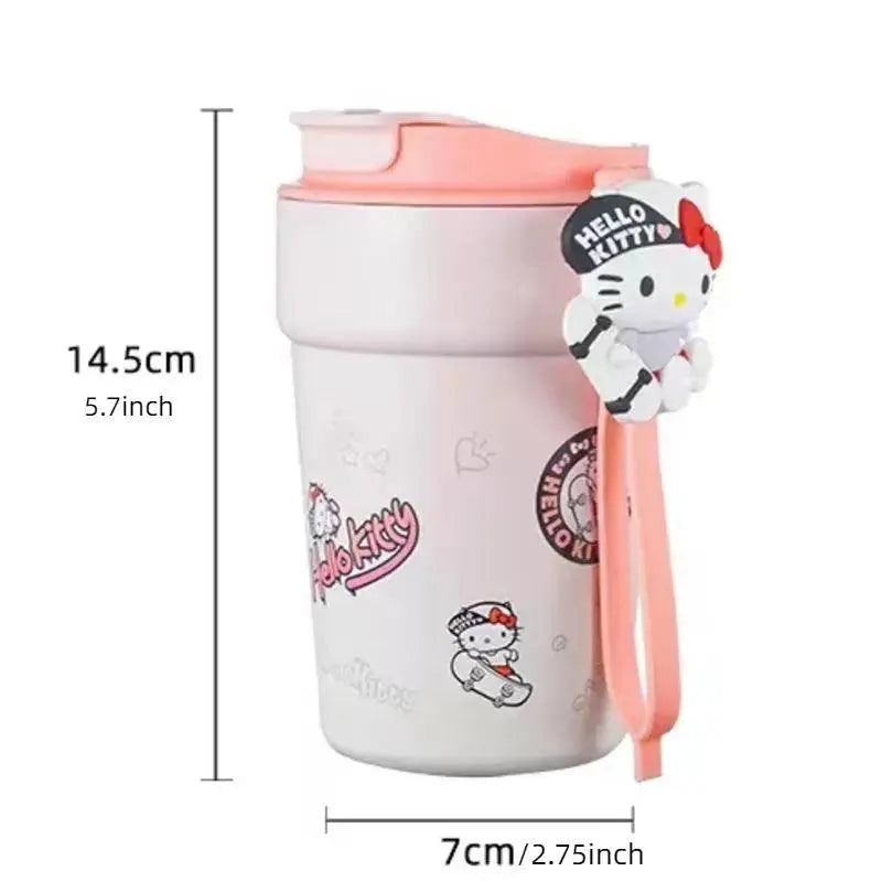 Sanrio Cinnamoroll Hello Kitty Kuromi Travel Coffee Cup (380 ml) - Bear Hugs