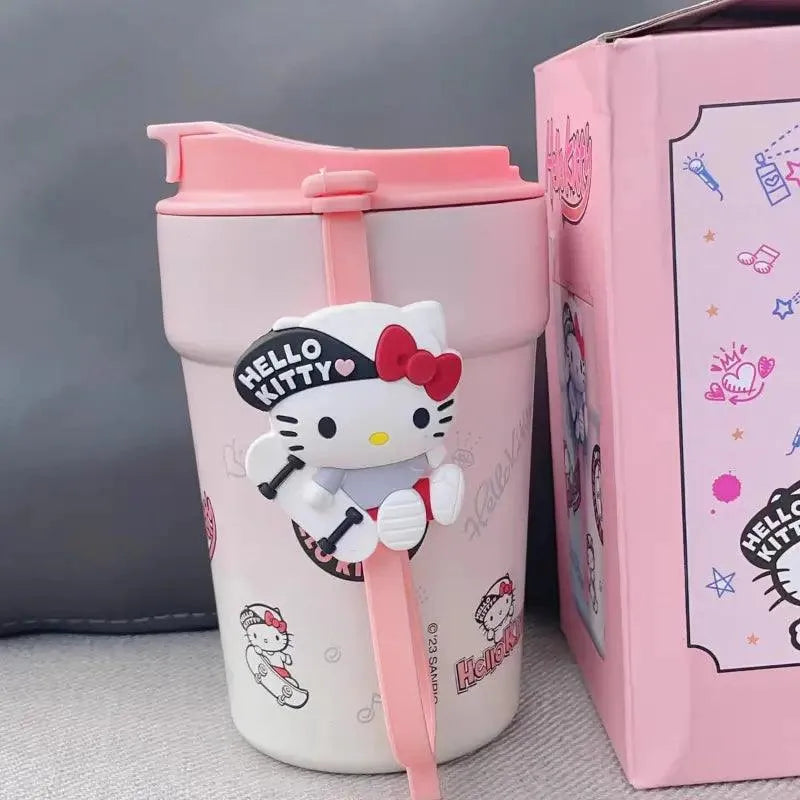 Sanrio Cinnamoroll Hello Kitty Kuromi Travel Coffee Cup (380 ml) - Bear Hugs