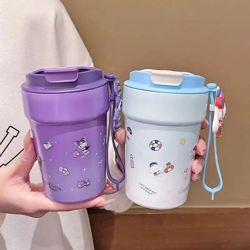 Sanrio Cinnamoroll Hello Kitty Kuromi Travel Coffee Cup (380 ml) - Bear Hugs