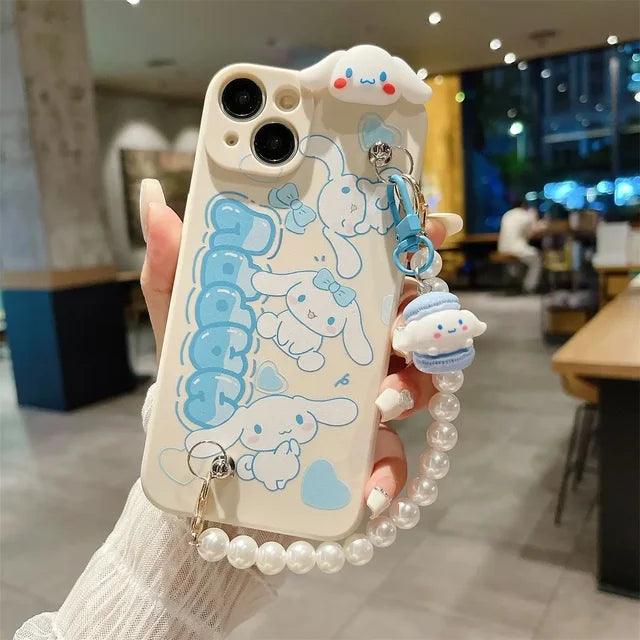 Sanrio Cinnamoroll Pochacco Beaded Case (For iPhones) - Bear Hugs