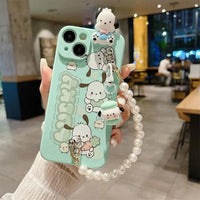 Sanrio Cinnamoroll Pochacco Beaded Case (For iPhones) - Bear Hugs