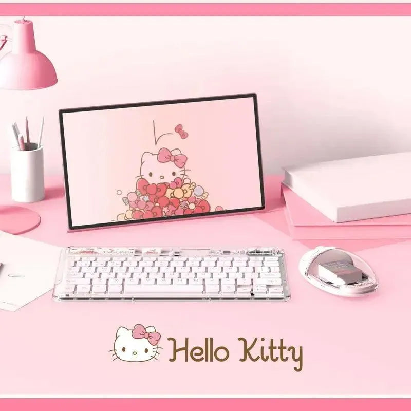 Sanrio Hello Kitty Ambidextrous Mouse and Wireless Keyboard - Bear Hugs