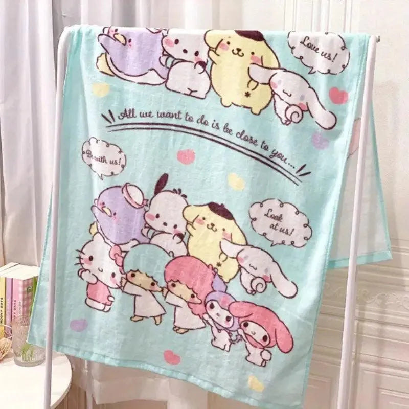 Sanrio Hello Kitty My Melody Big Wrapping Bath Towel - Bear Hugs