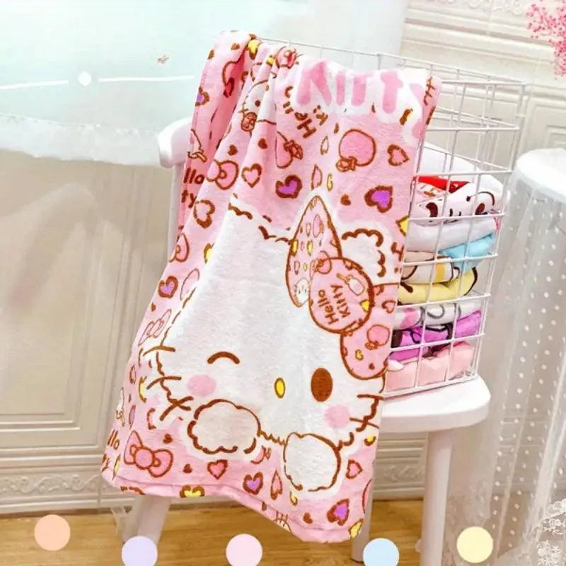 Sanrio Hello Kitty My Melody Big Wrapping Bath Towel - Bear Hugs