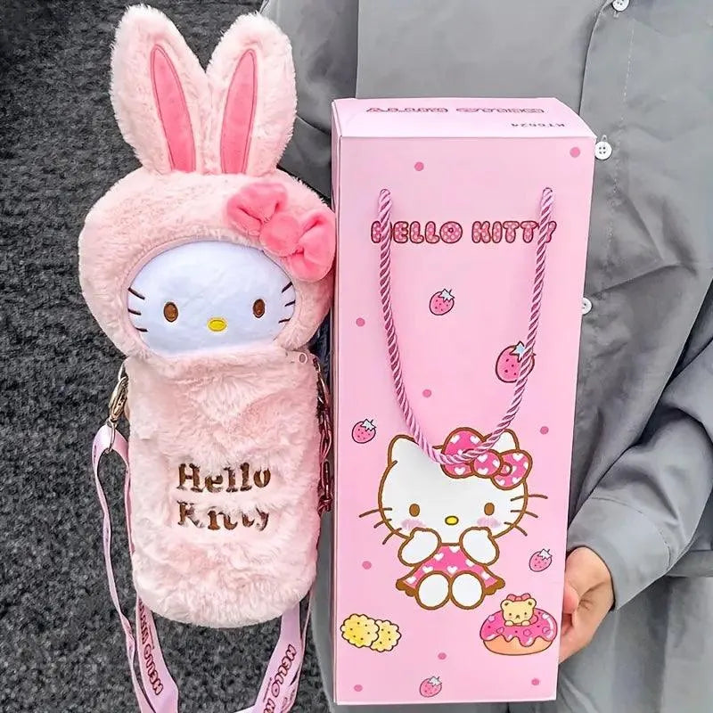 Sanrio Hello Kitty Plush Cover Insulated Bottle (600 ml) - Bear Hugs