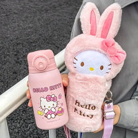 Sanrio Hello Kitty Plush Cover Insulated Bottle (600 ml) - Bear Hugs