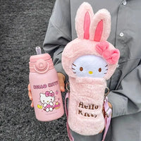 Sanrio Hello Kitty Plush Cover Insulated Bottle (600 ml) - Bear Hugs