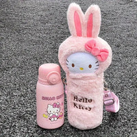 Sanrio Hello Kitty Plush Cover Insulated Bottle (600 ml) - Bear Hugs