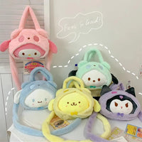 Sanrio Kawaii Plush Shoulder Bags - Bear Hugs