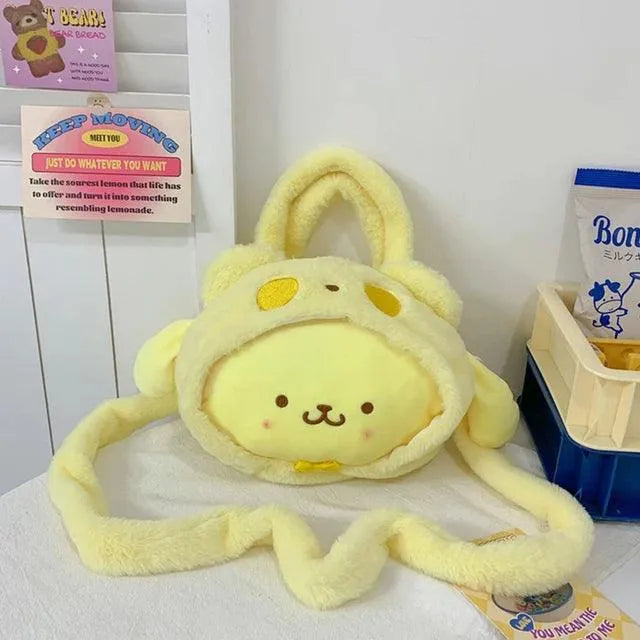 Sanrio Kawaii Plush Shoulder Bags - Bear Hugs