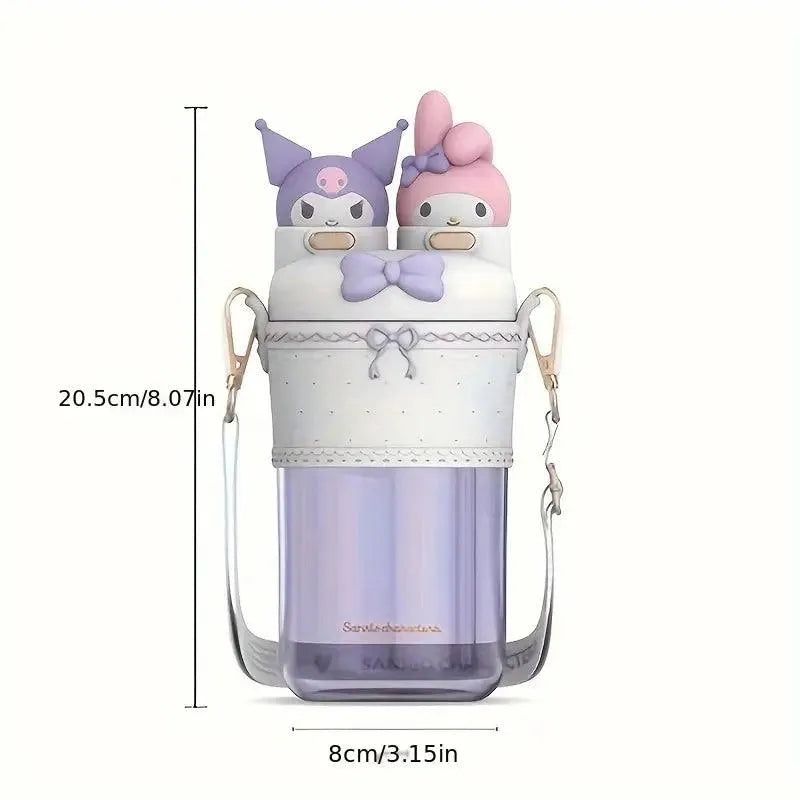 Sanrio Kuromi 2 in 1 Lolita Straw Bottle (700 ml) - Bear Hugs