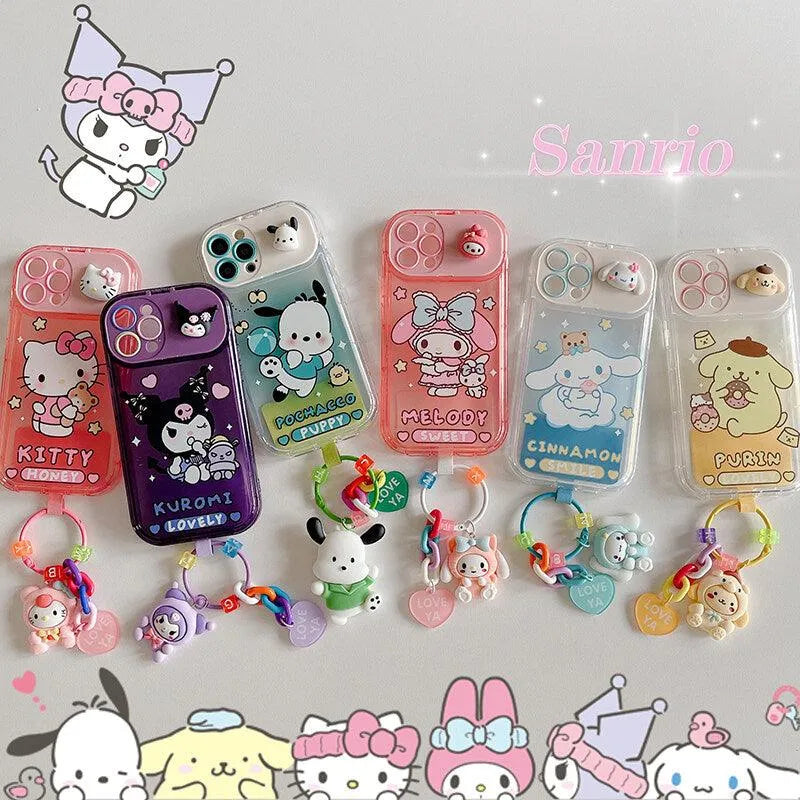 Sanrio Kuromi & Friends Mirror Stand Case (For iPhones) - Bear Hugs