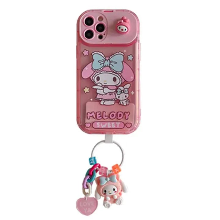 Sanrio Kuromi & Friends Mirror Stand Case (For iPhones) - Bear Hugs