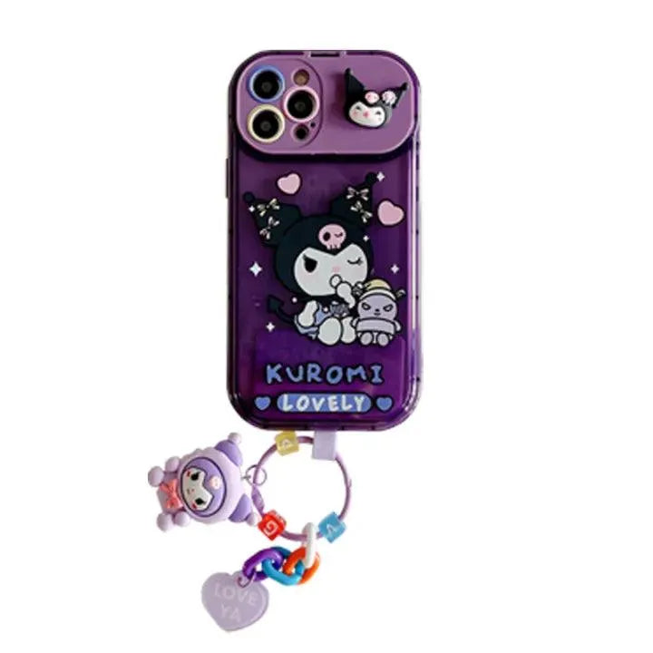 Sanrio Kuromi & Friends Mirror Stand Case (For iPhones) - Bear Hugs