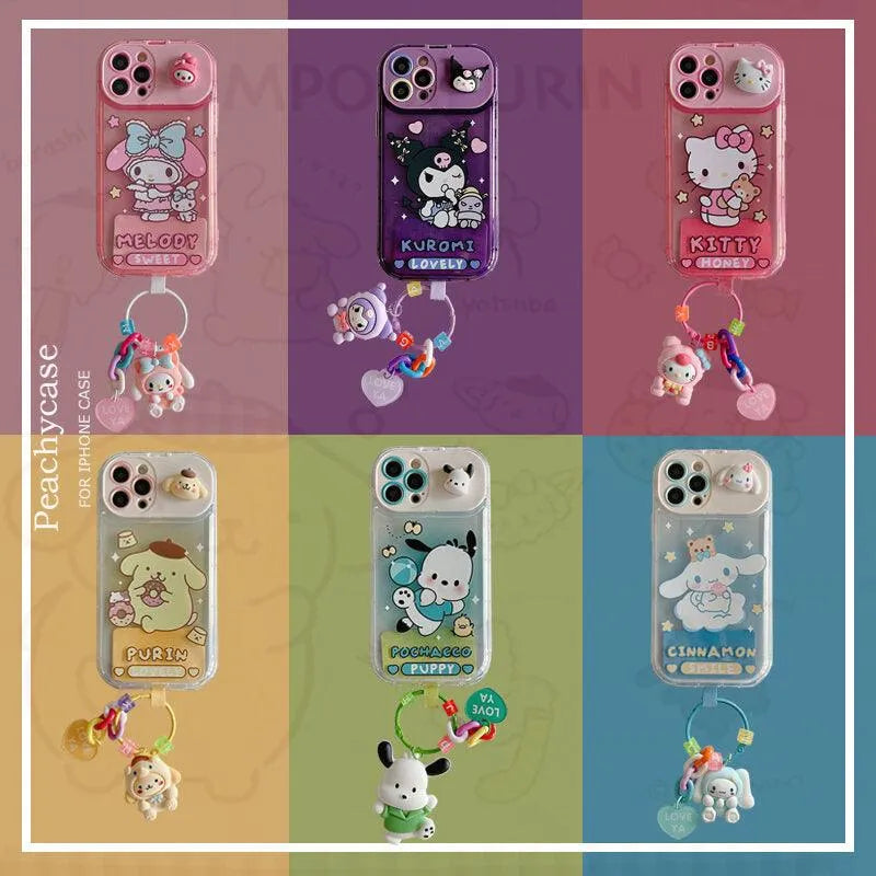 Sanrio Kuromi & Friends Mirror Stand Case (For iPhones) - Bear Hugs