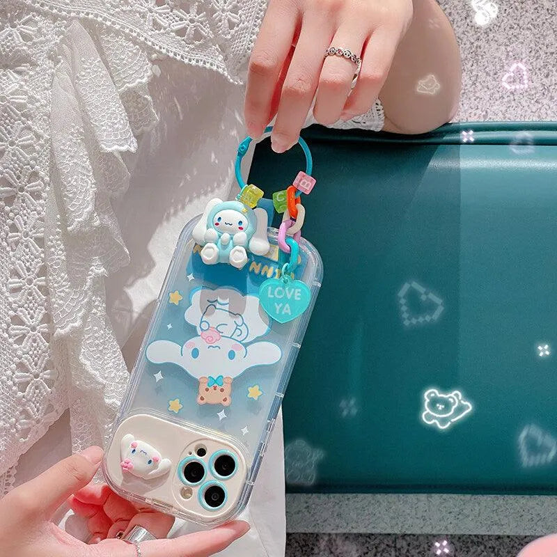 Sanrio Kuromi & Friends Mirror Stand Case (For iPhones) - Bear Hugs