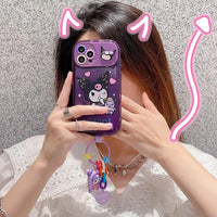 Sanrio Kuromi & Friends Mirror Stand Case (For iPhones) - Bear Hugs