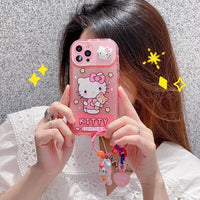 Sanrio Kuromi & Friends Mirror Stand Case (For iPhones) - Bear Hugs