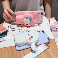 Sanrio Kuromi & Friends Wallet TPU Case (For iPhones) - Bear Hugs