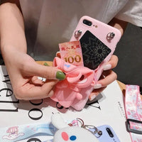 Sanrio Kuromi & Friends Wallet TPU Case (For iPhones) - Bear Hugs